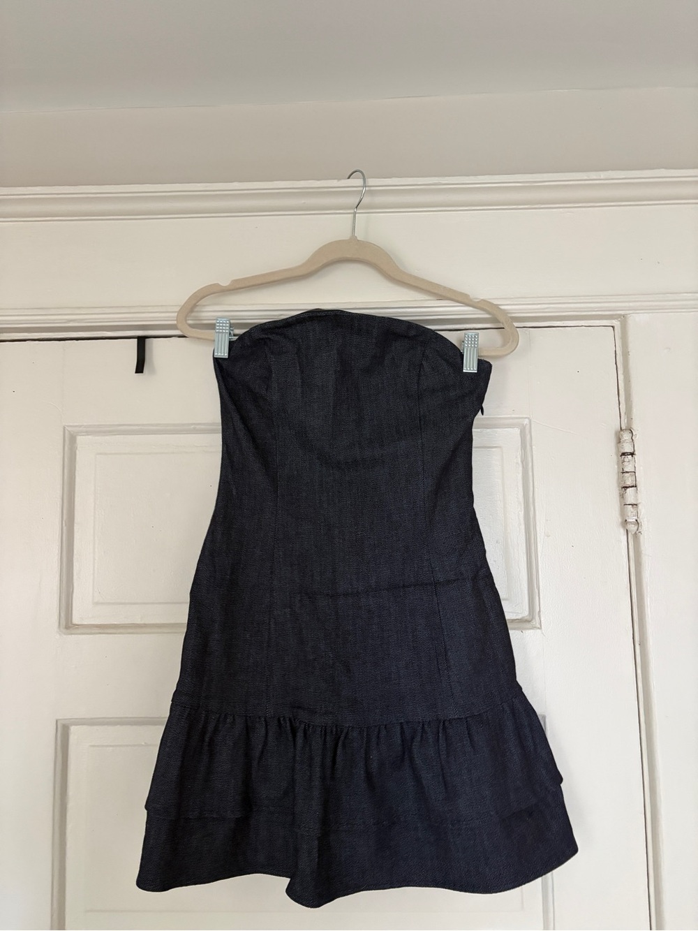 Motel Rocks Luminis Mini Dress in Dark Denim Indigo